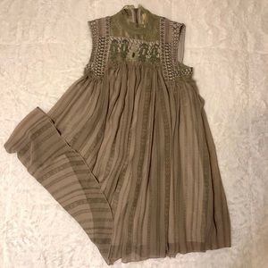 Free People High Neck Mini Dress
